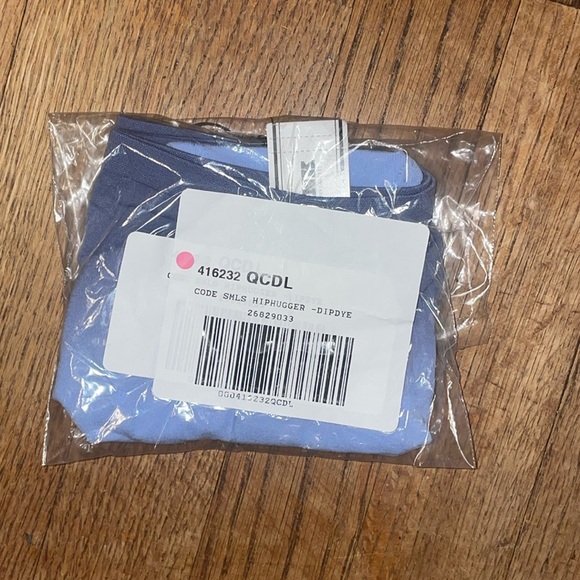 •PINK•NWT LIGHT BLUE DIP DYE SEAMLESS HIPHUGGER PANT SIZE LARGE - Picture 2 of 4